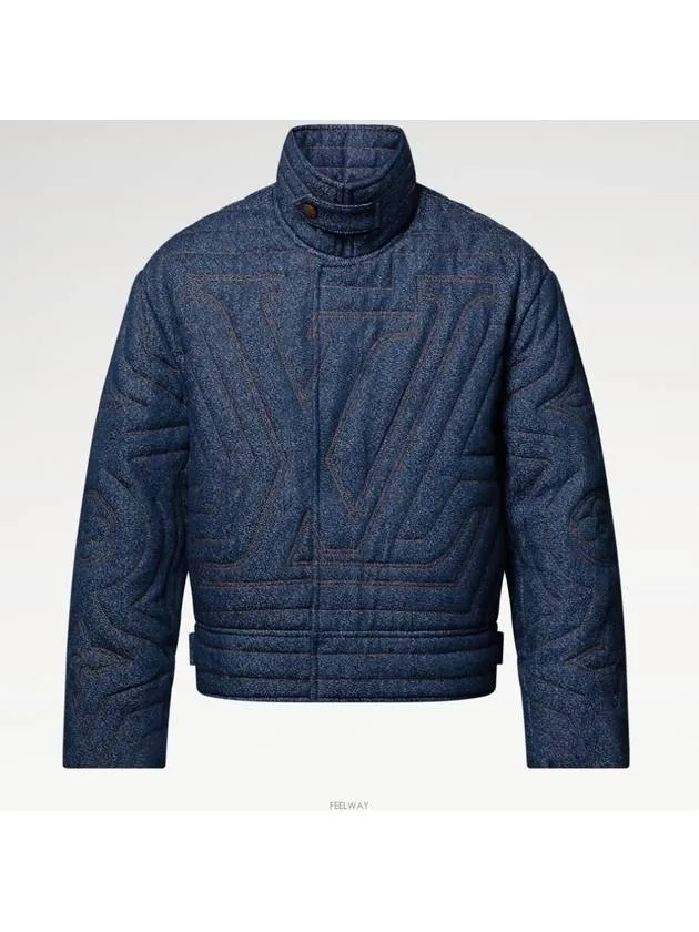 1AGIMY quilted denim jacket