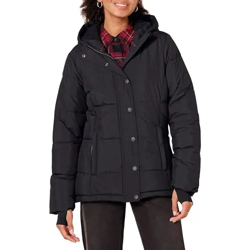 Amazon Essentials Women's Heavyweight Long-Sleeve Hooded Puffer Coat (Available in Plus Size), Navy, 6X