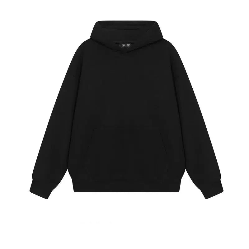 Basic Solid Color Hooded Sweatshirt