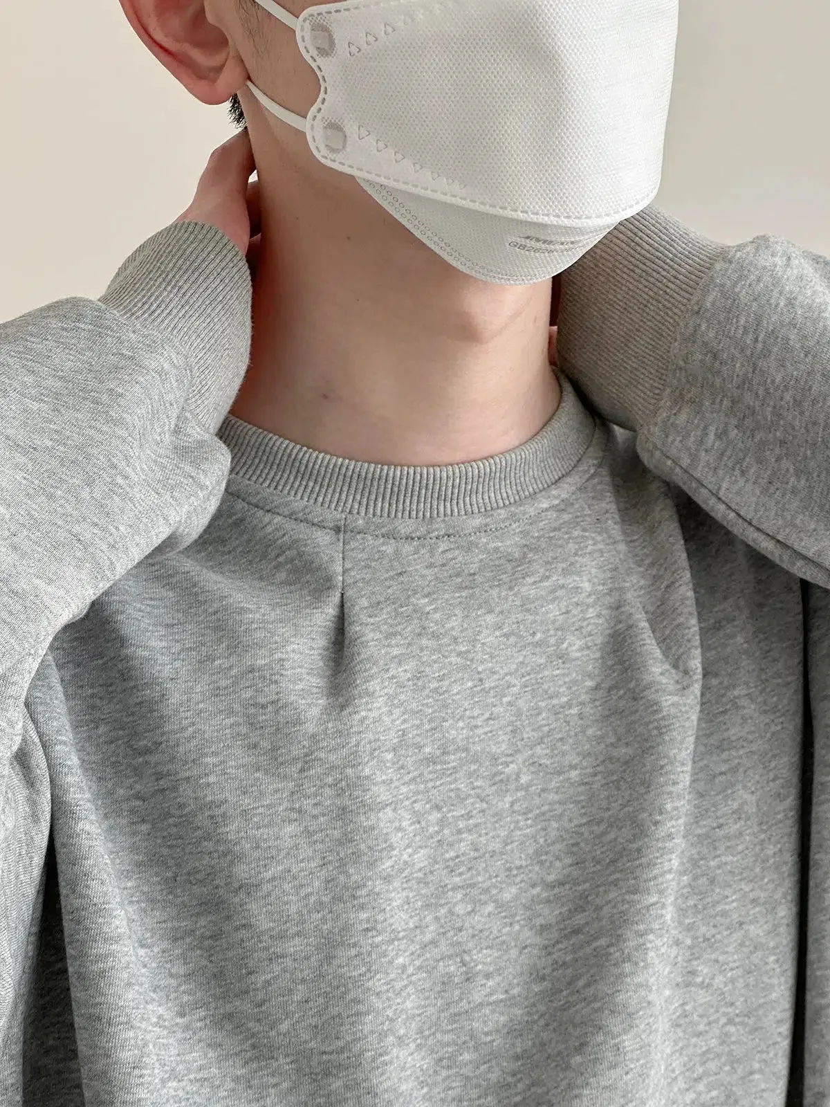 Basic Solid Color Pullover Sweatshirt