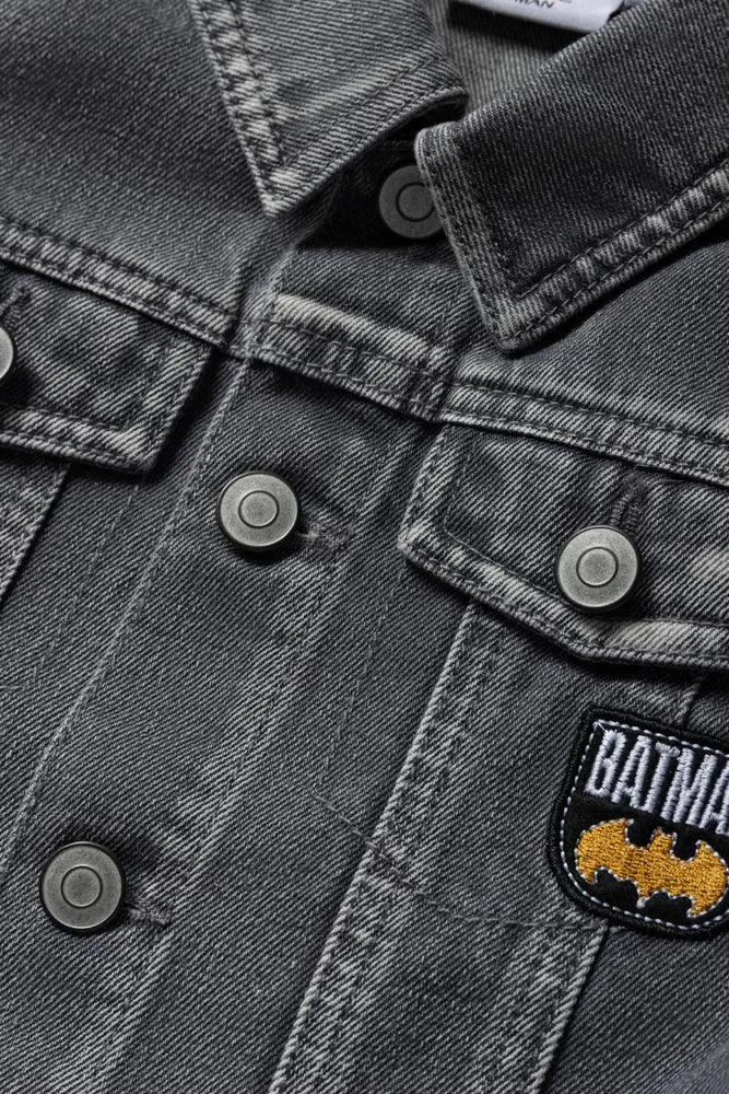 Batman Denim Jacket Grey