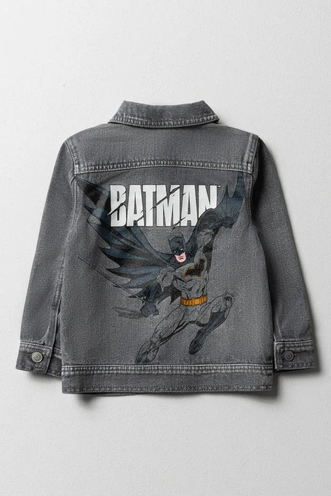 Batman Denim Jacket Grey