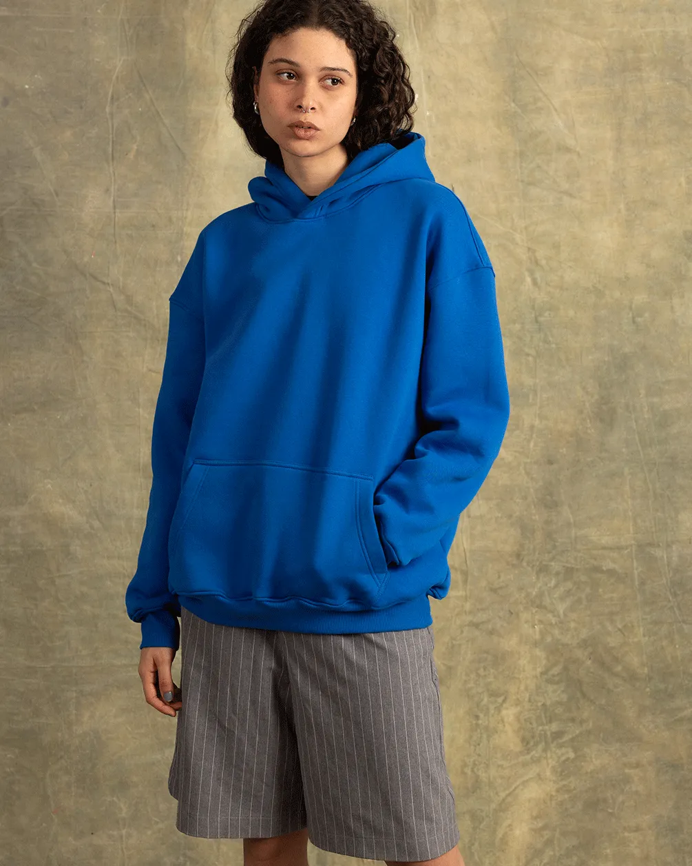 Blue Basic Hoodie