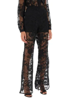 bootcut pants in floral lace