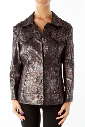 Brown Leopard Print Jacket