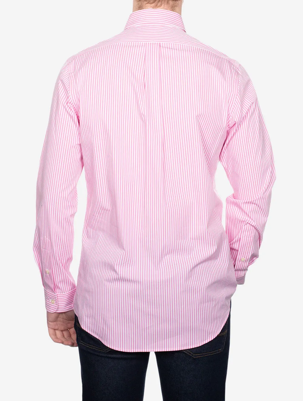 Buttondown Stripe Shirt Pink White