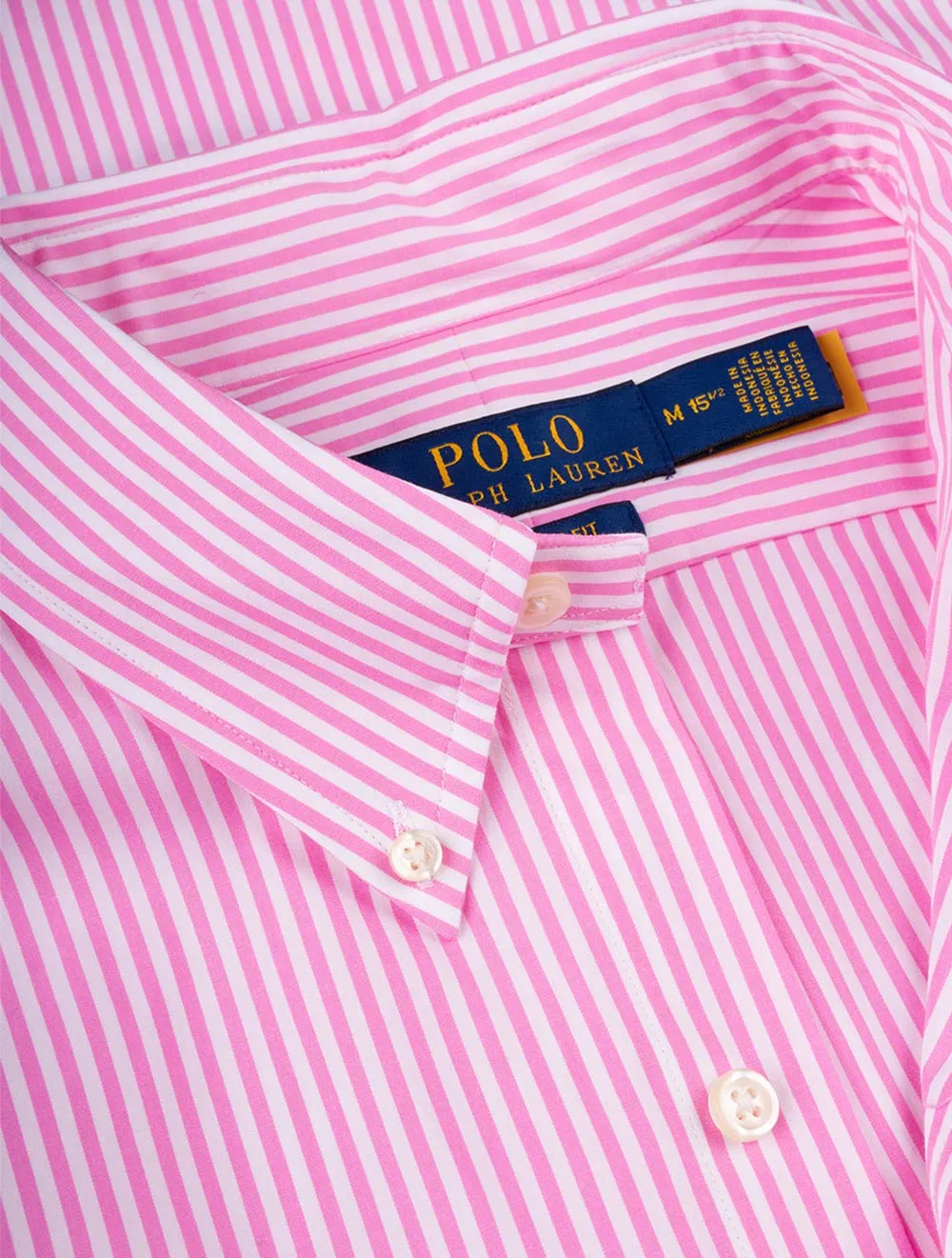 Buttondown Stripe Shirt Pink White