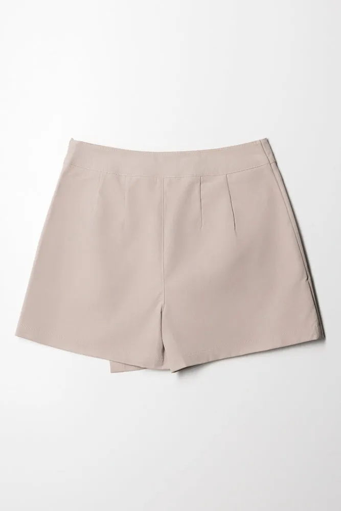 Cargo Pocket Skort Stone