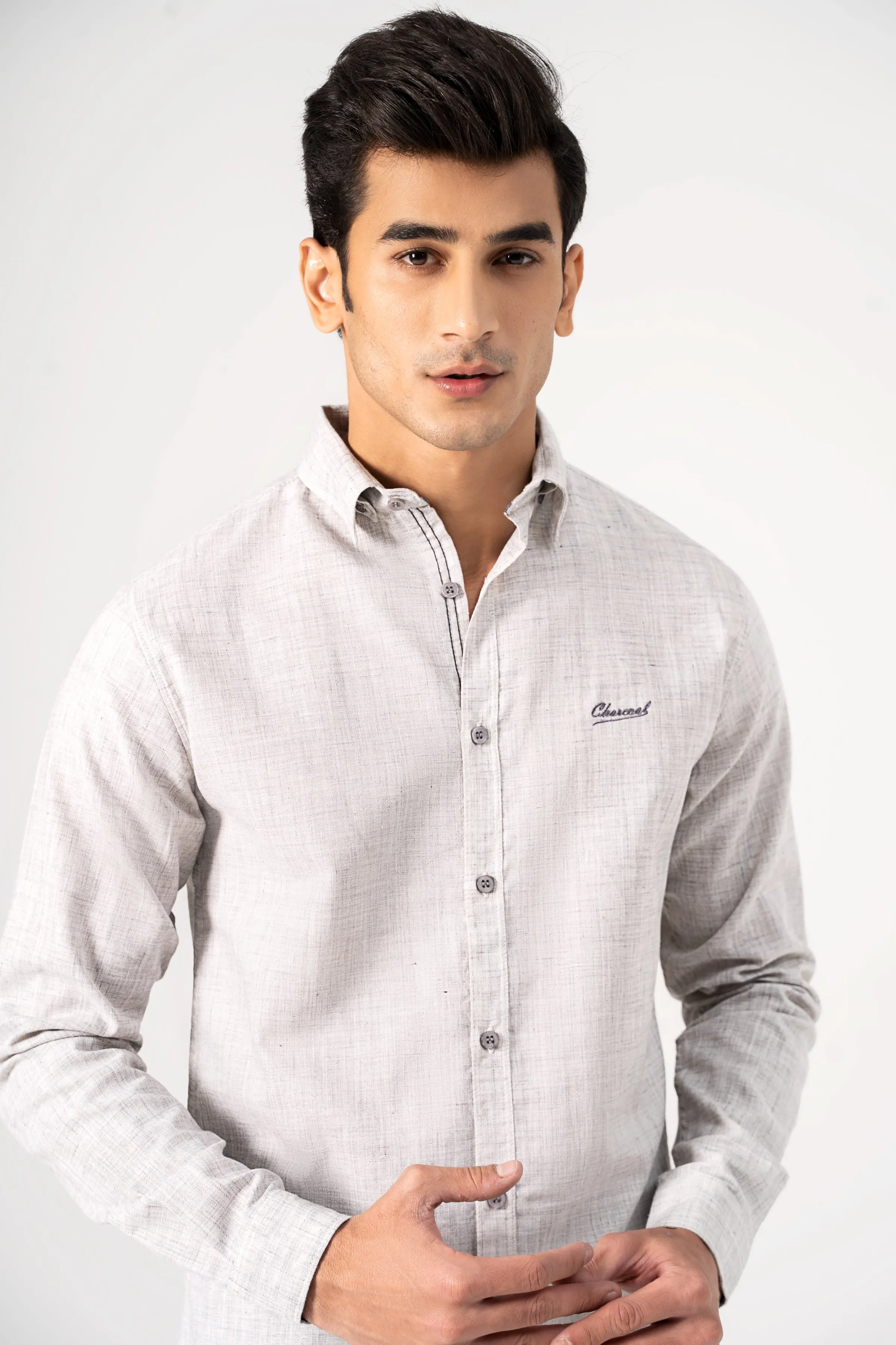 CASUAL SHIRT LIGHT GREY