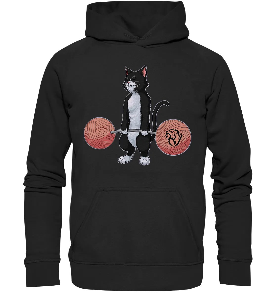 Deadlifting Tuxedo Cat Hoodie (EU)