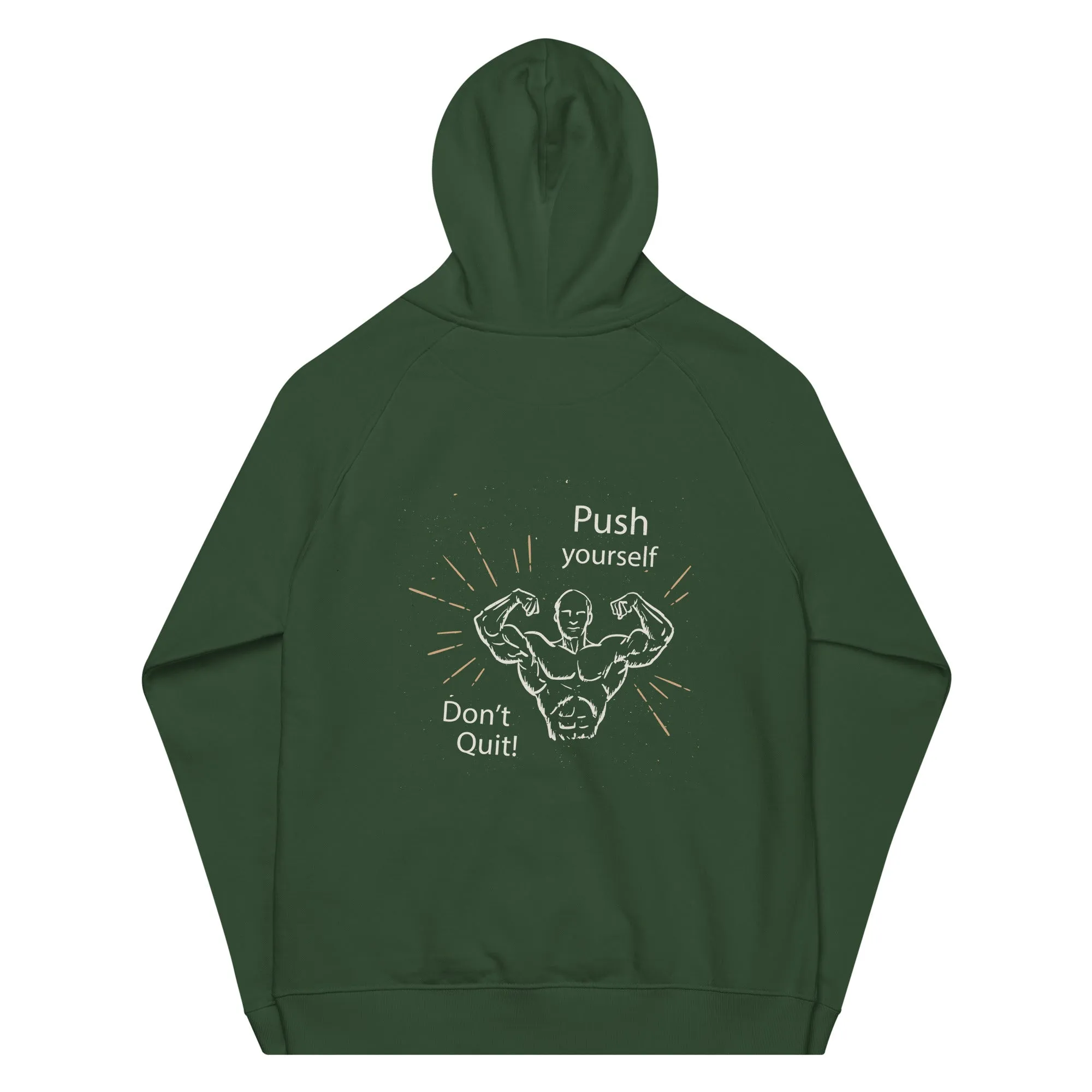 Don't Quit eco raglan hoodie