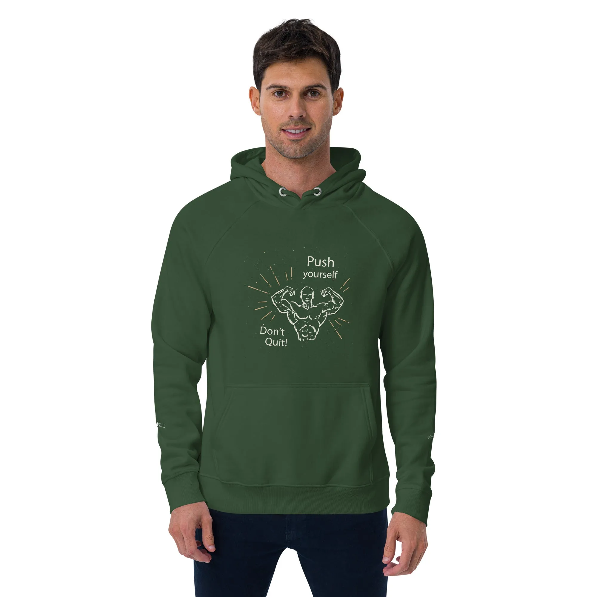 Don't Quit eco raglan hoodie