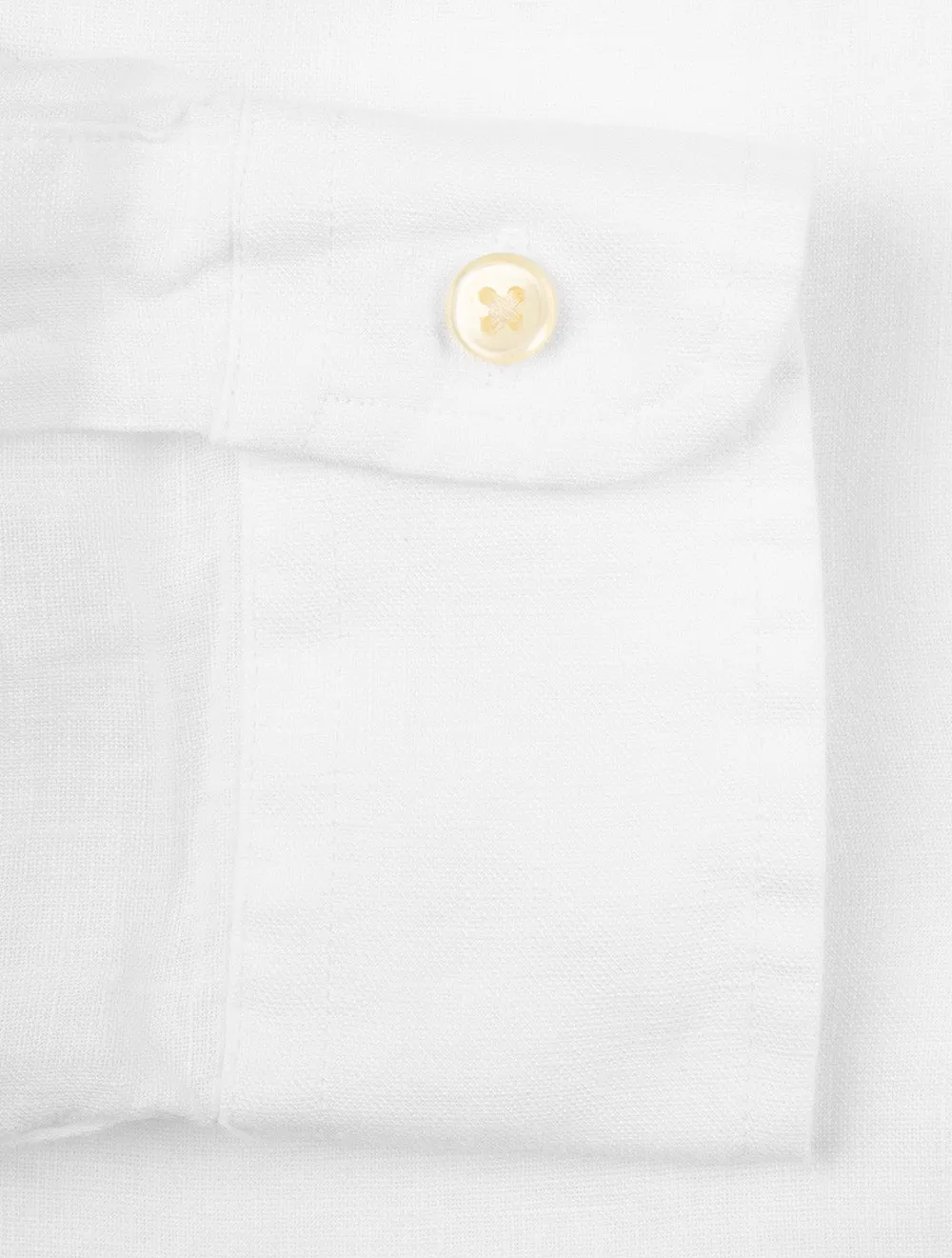 Dyed Linen Pocket Shirt White