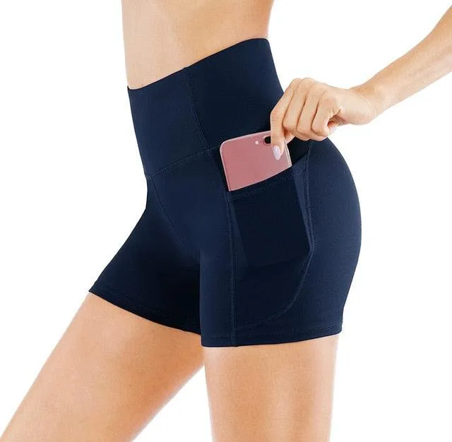 Fit High Waist Athletic Yoga Shorts