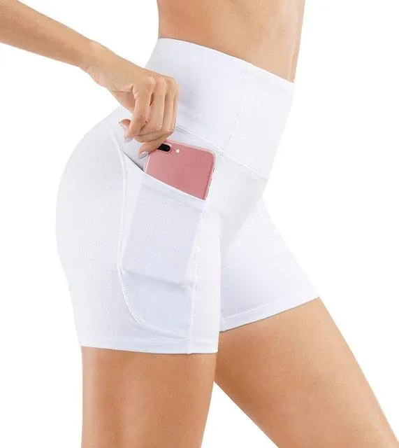 Fit High Waist Athletic Yoga Shorts