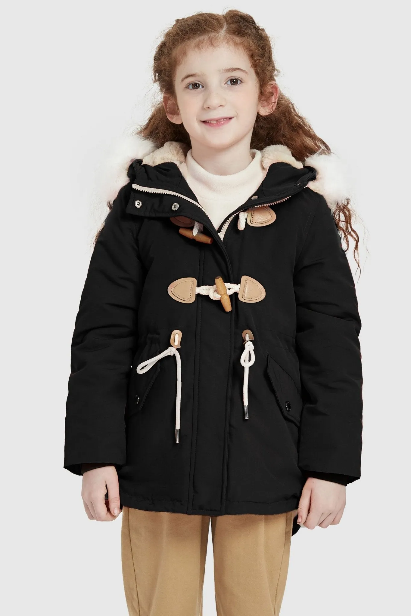 Fleece Lined Winter Coat with Hood