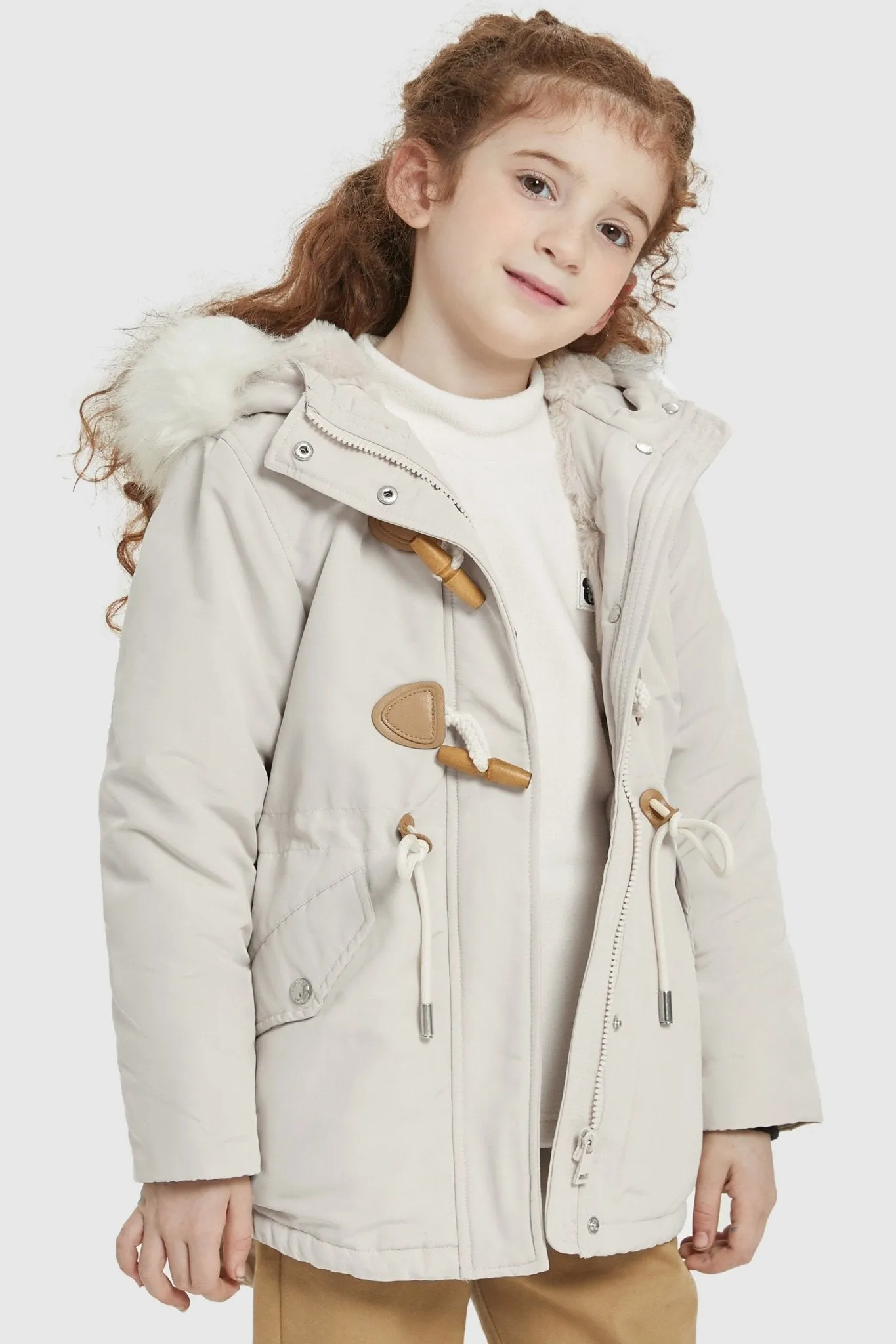 Fleece Lined Winter Coat with Hood