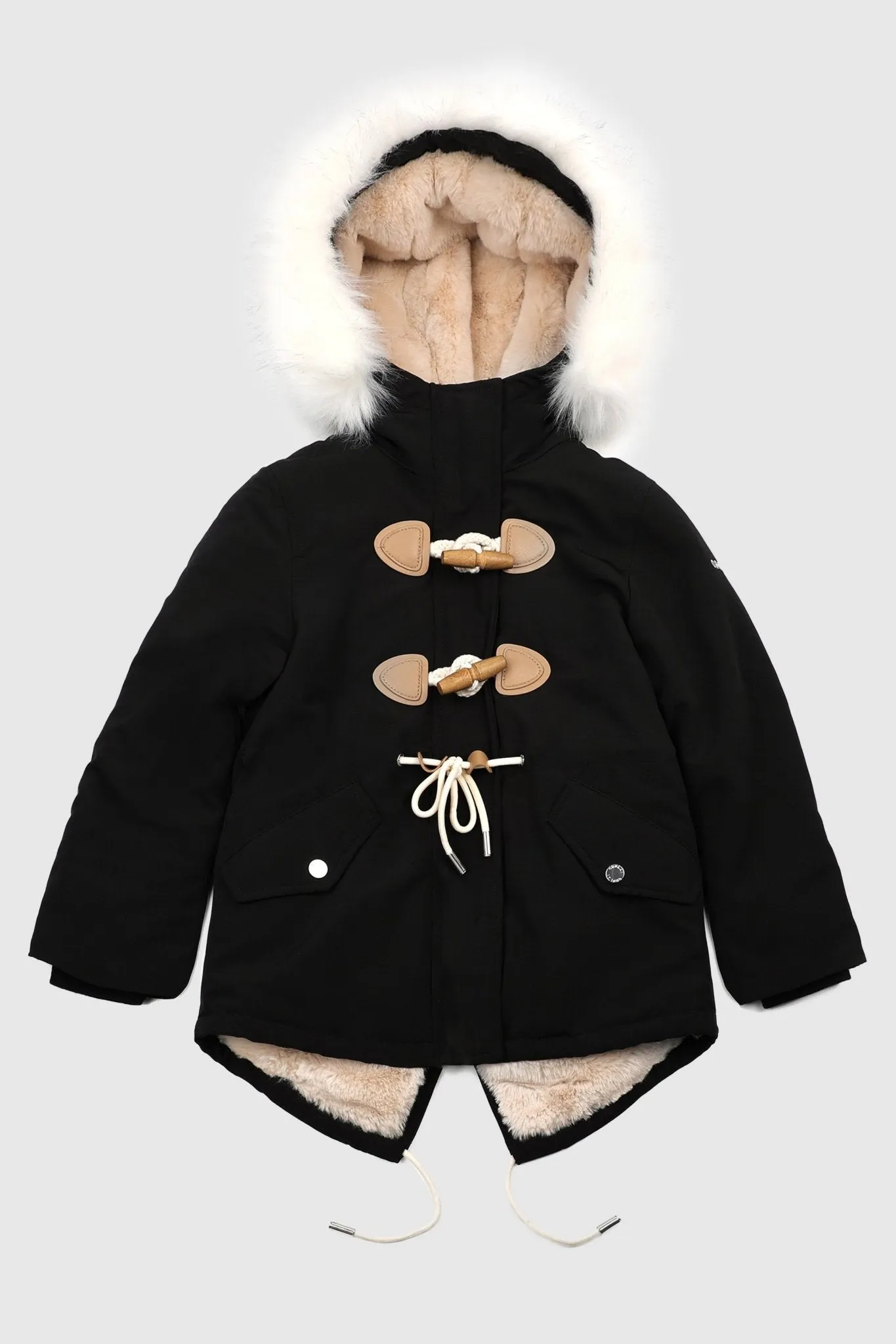 Fleece Lined Winter Coat with Hood