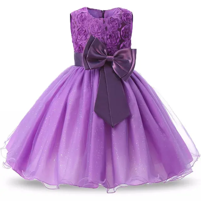 Girl Kids Birthday Princess Party Dress Lace Children Elegant Dress Clothing for Girl