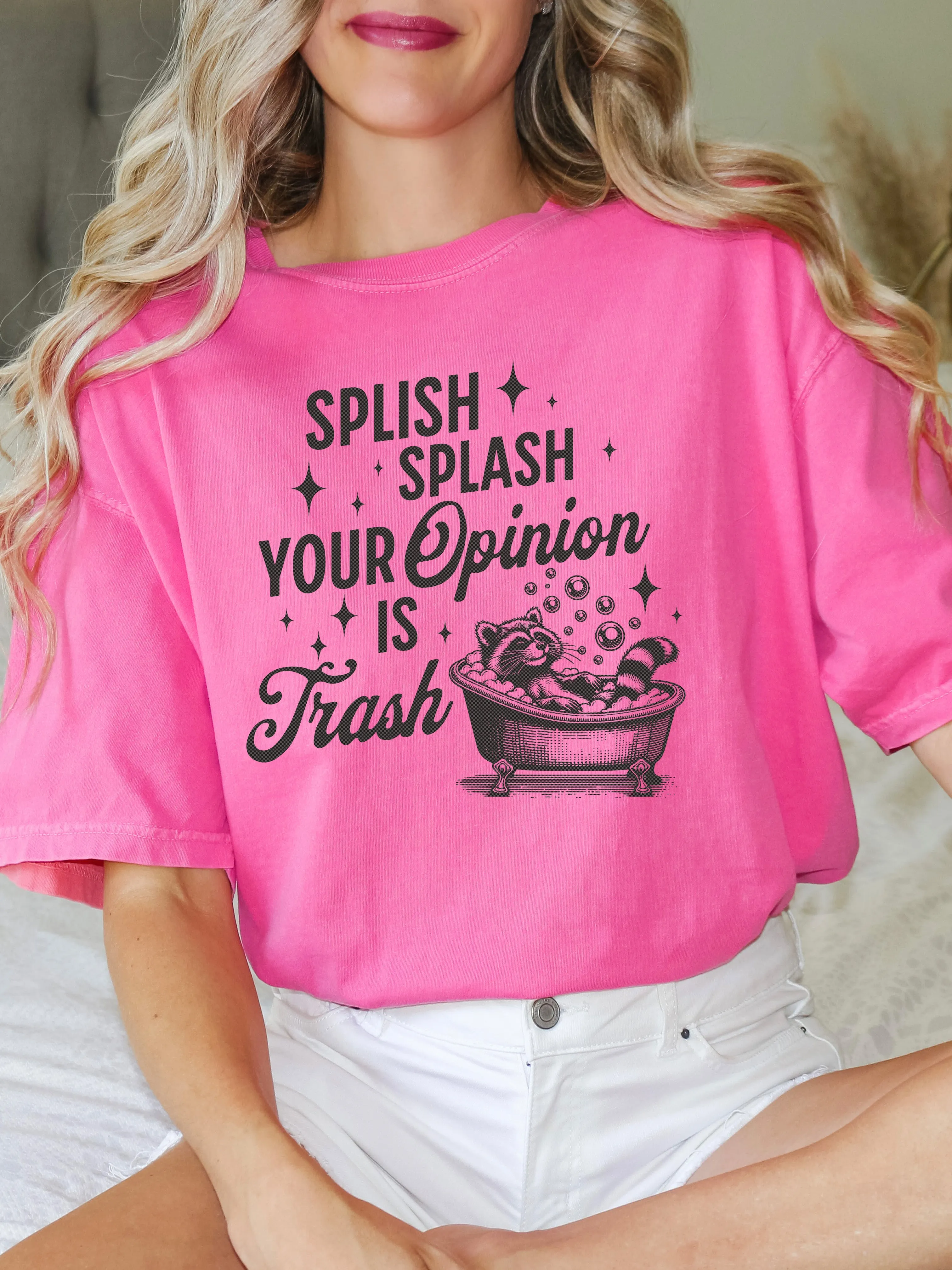 Glamfox - Splish Splash Your Opinion is Trash Graphic Tee