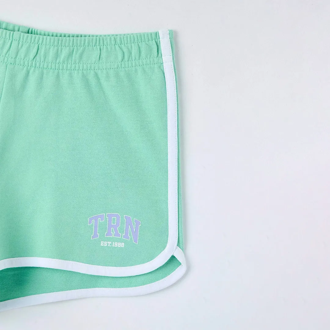 High Waist Fleece Shorts