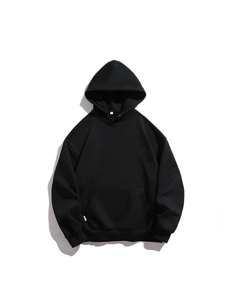 Men'S Retro Oversize Basic Hoodies