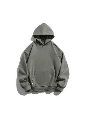 Men'S Retro Oversize Basic Hoodies