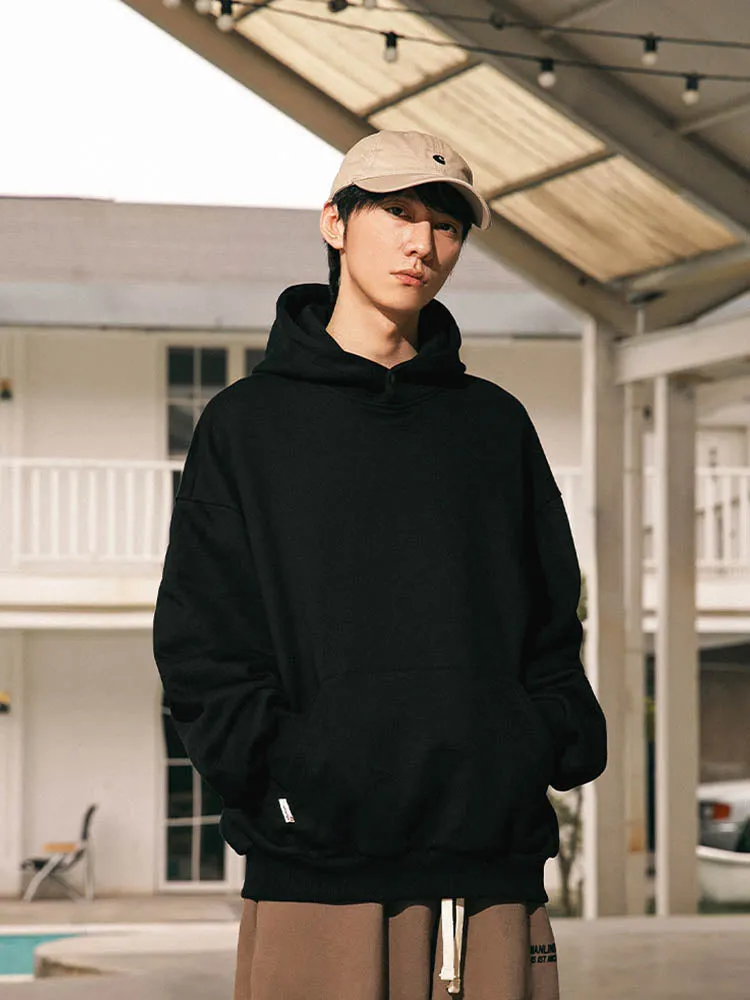 Men'S Retro Oversize Basic Hoodies