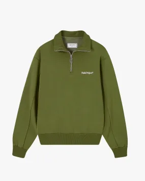 ORIGINS QUARTER ZIP GREEN