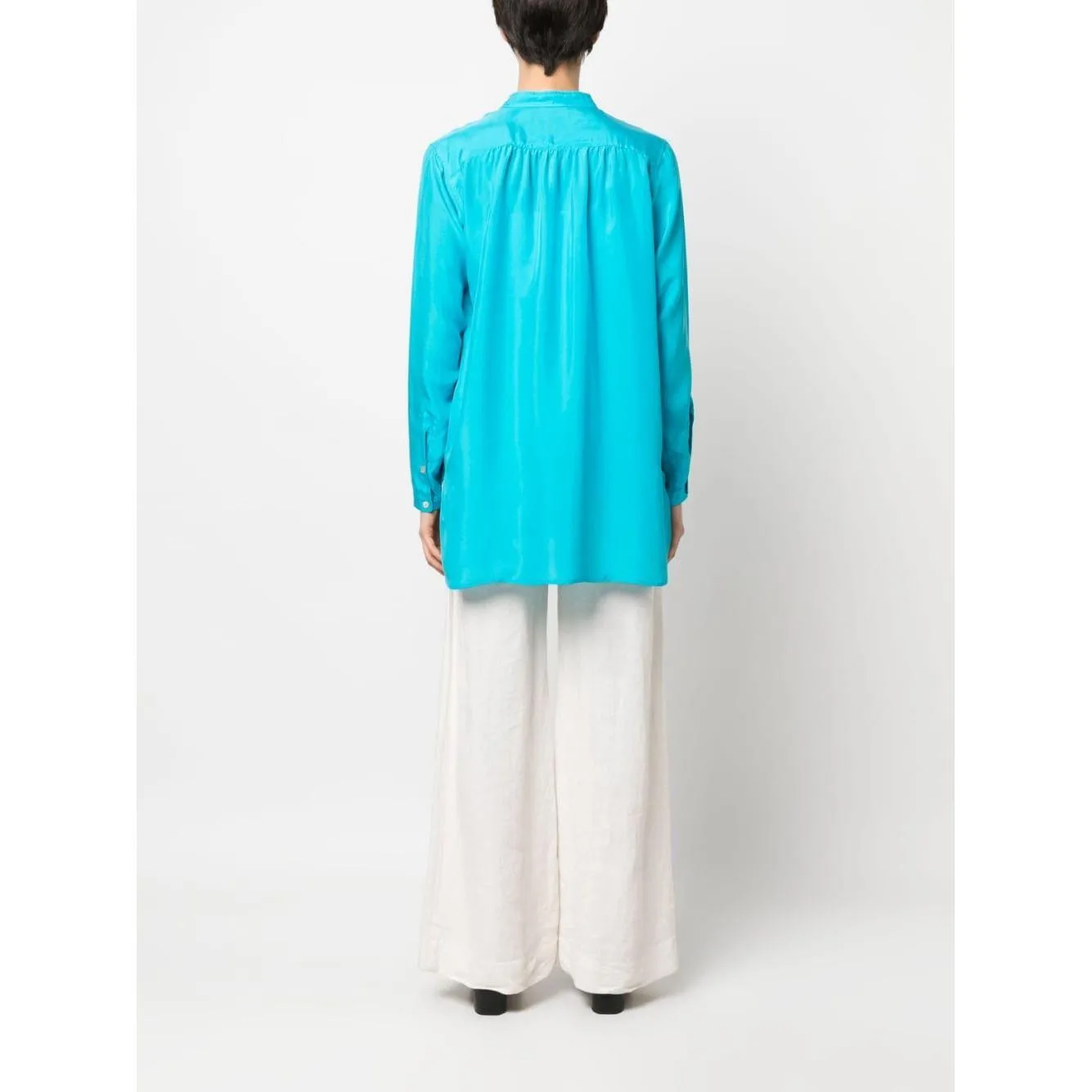 Parosh Shirts Clear Blue