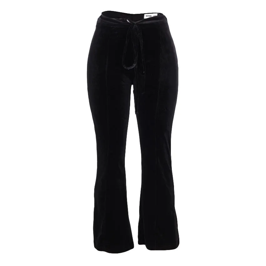 REDTAG Black Bootcut Trousers for Women