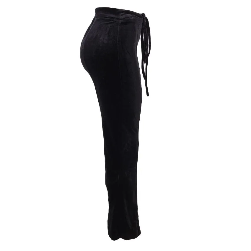 REDTAG Black Bootcut Trousers for Women