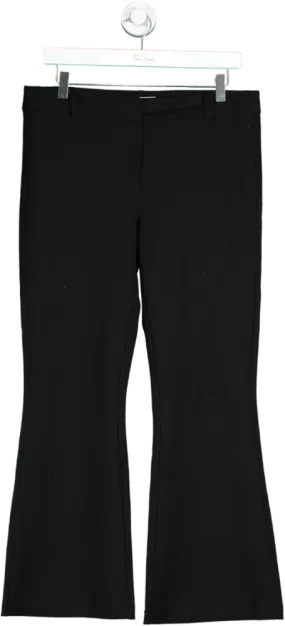 Reformation Black Bootcut Trousers UK 8