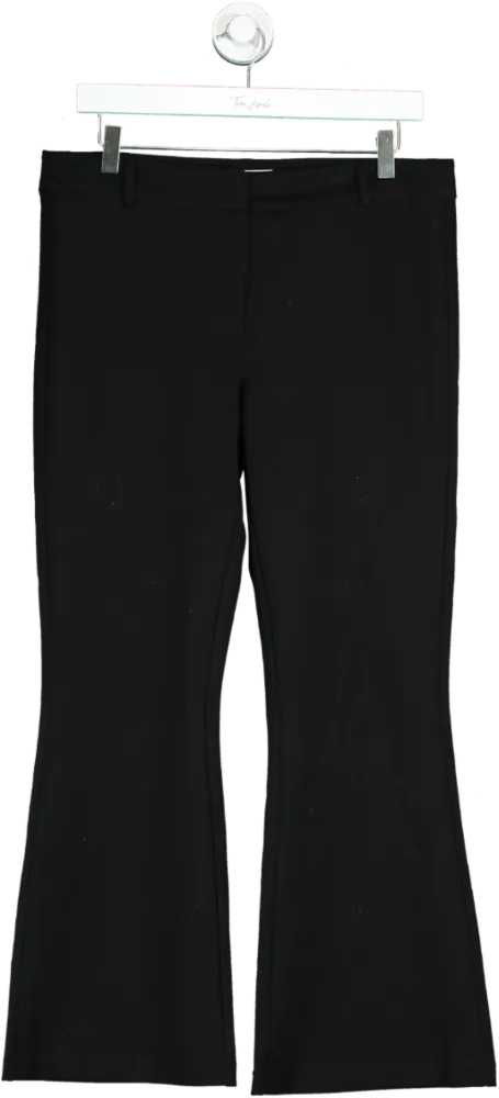 Reformation Black Bootcut Trousers UK 8