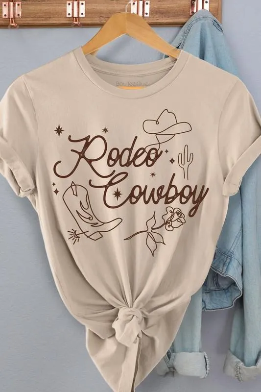 Rodeo Cowboy Cotton Graphic Tee