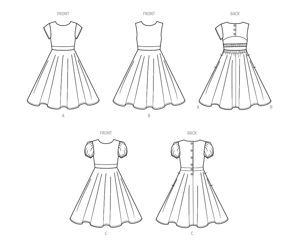 Simplicity Pattern 9799 Child/Girl Dress