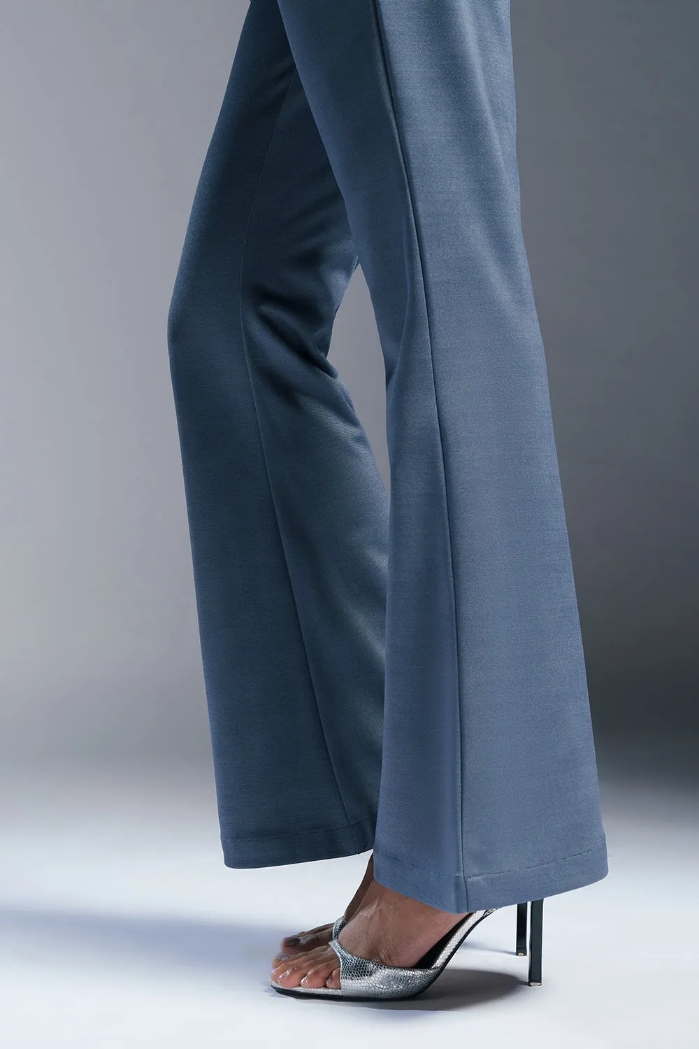 Storm Blue Bootcut Korean Pants