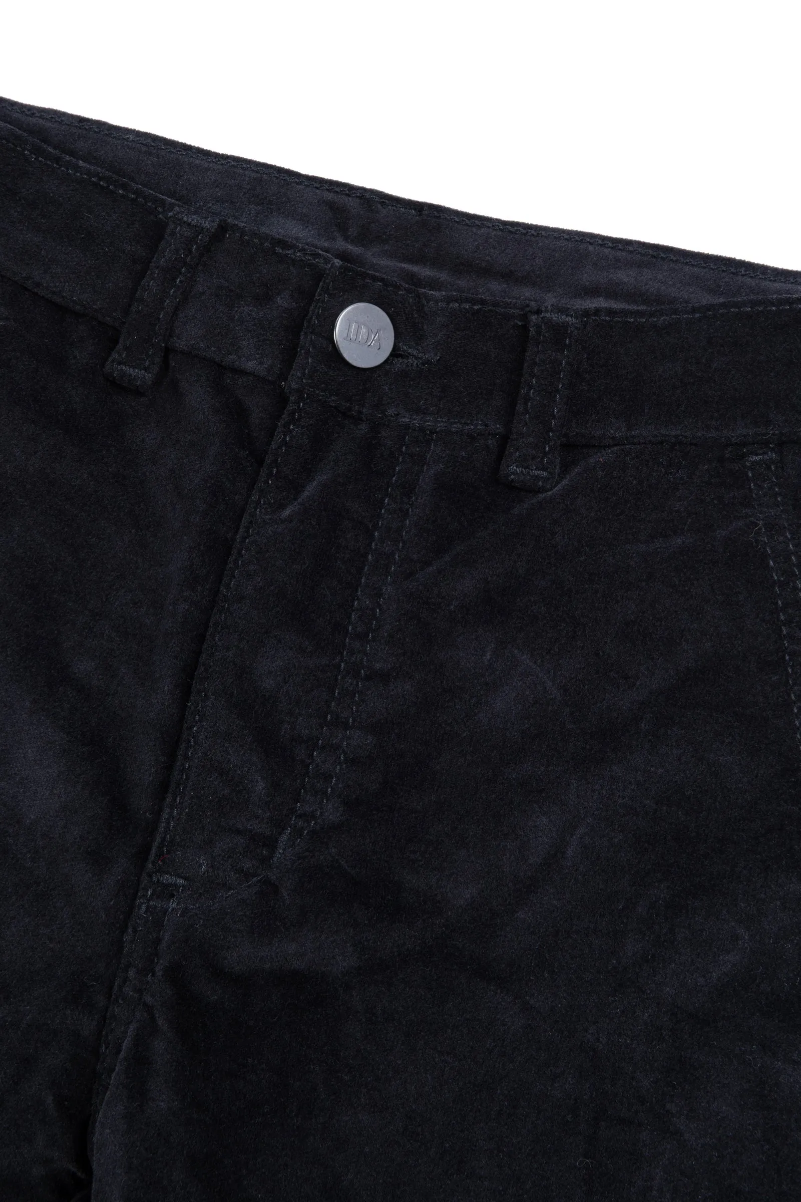 Velma The Mid Rise Perfectly Slim Trouser | Noir Velvet [Blackest]