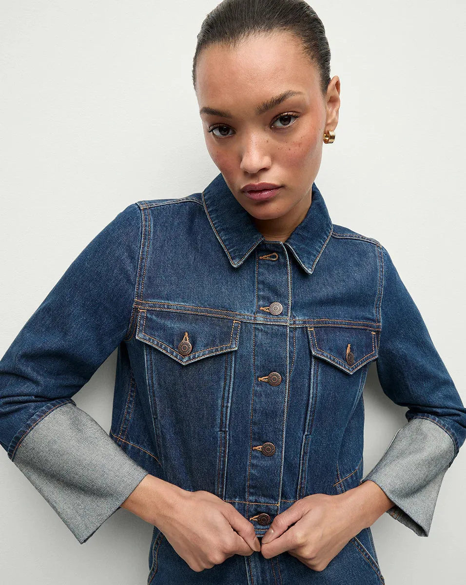 VERONICA BEARD PHILA DENIM TRUCKER JACKET