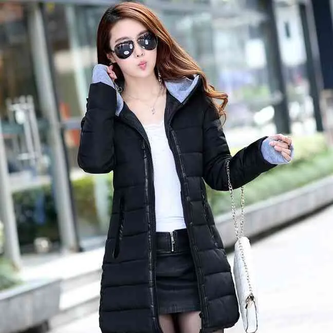 Waterproof Autumn Winter fashion casual women overcoat warm jacket thick long Lady Coats female warm Parkas