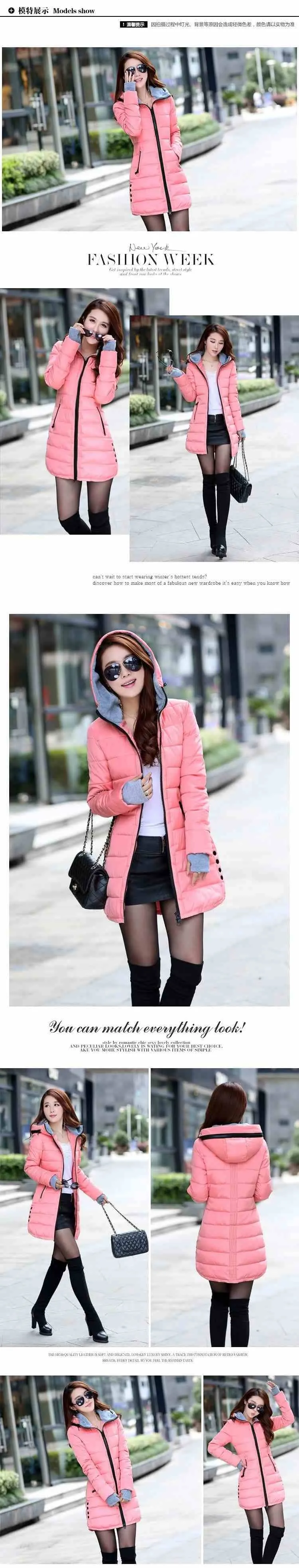 Waterproof Autumn Winter fashion casual women overcoat warm jacket thick long Lady Coats female warm Parkas