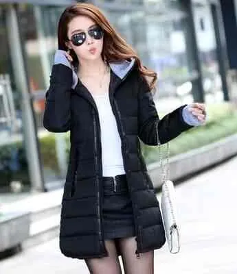 Waterproof Autumn Winter fashion casual women overcoat warm jacket thick long Lady Coats female warm Parkas