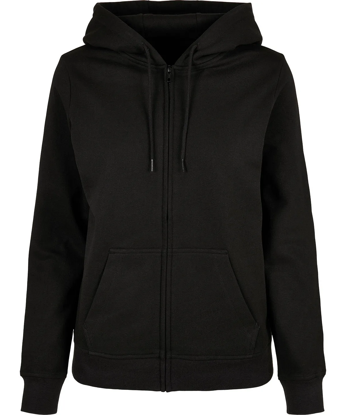 Womens basic zip hoodie | Heather Grey